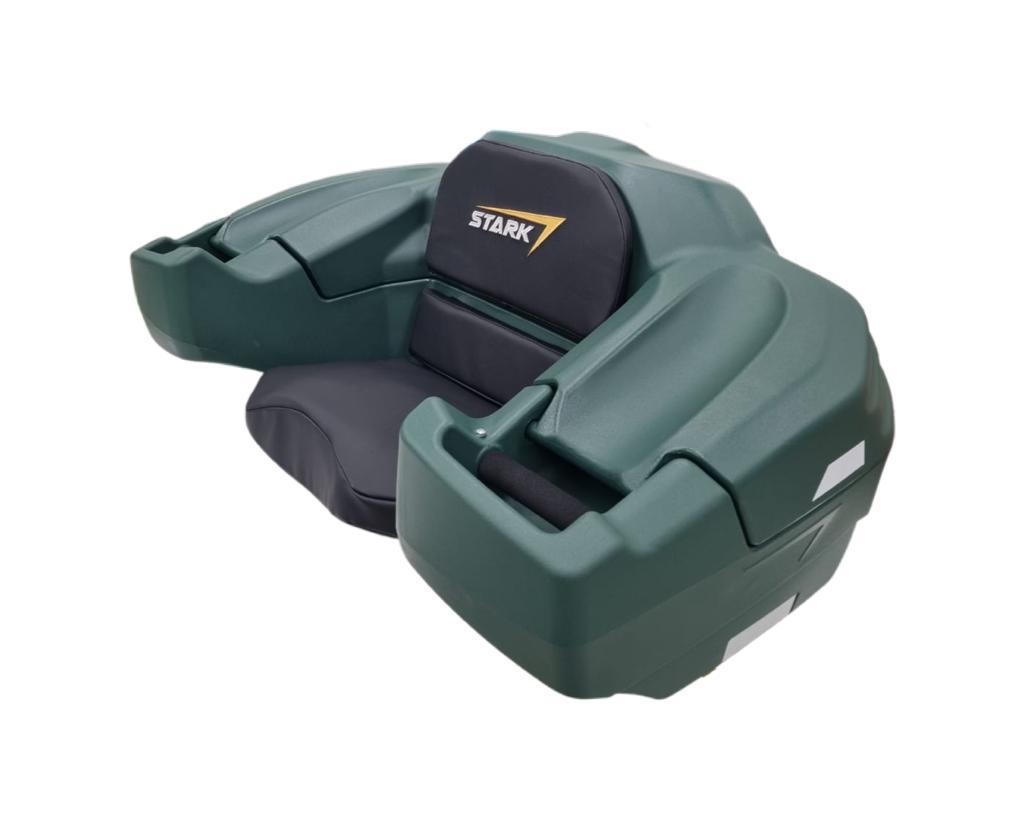 Caja Asiento Trasero Cuatrimoto Con Respaldo Agarraderas Universal Verde