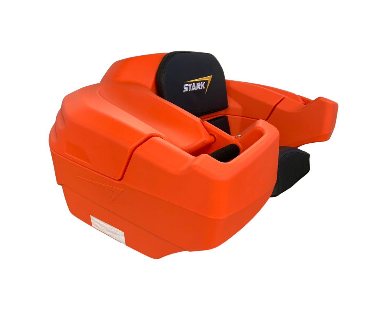 Caja Asiento Trasero Cuatrimoto Con Respaldo Agarraderas Universal Naranja