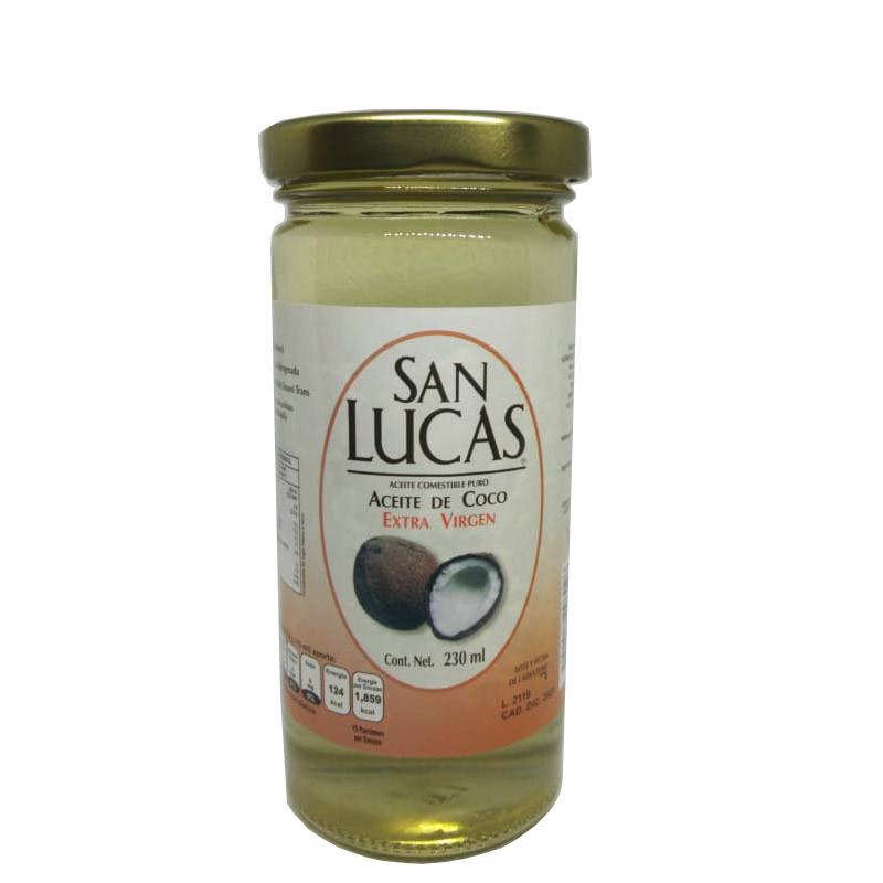 ACEITE DE COCO DE 230 ML. SAN LUCAS