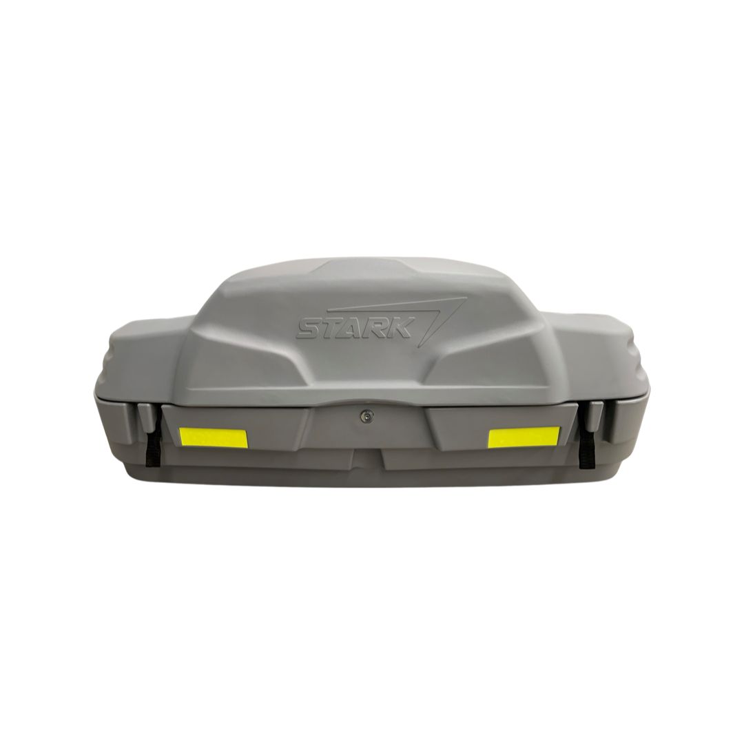 Caja Asiento Trasero Cuatrimoto Con Respaldo Agarraderas Universal Gris