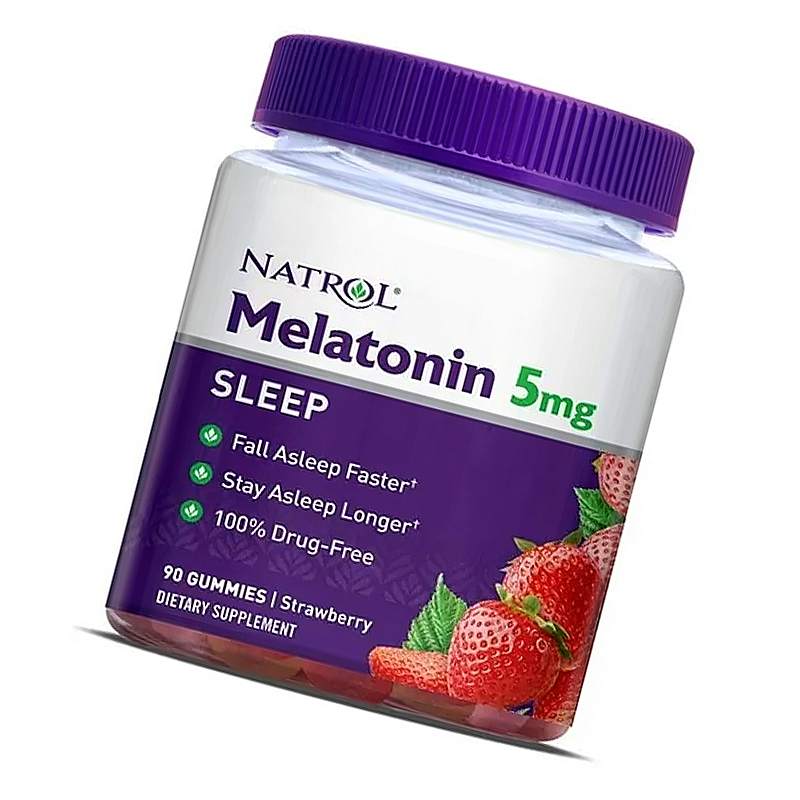 Gomitas Melatonina Natrol 5 Mg Descanso Y Relajación 90 Caps