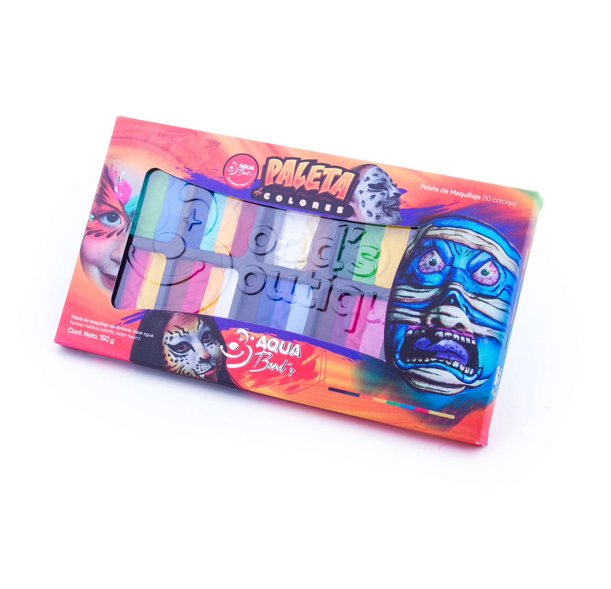 Paleta de maquillaje base agua "Aqua Bonds" de Arcoiris