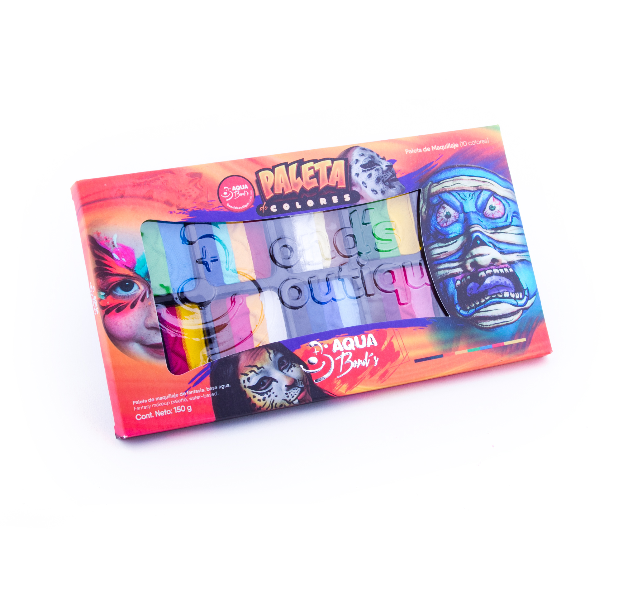 Paleta de maquillaje base agua "Aqua Bonds" de Arcoiris