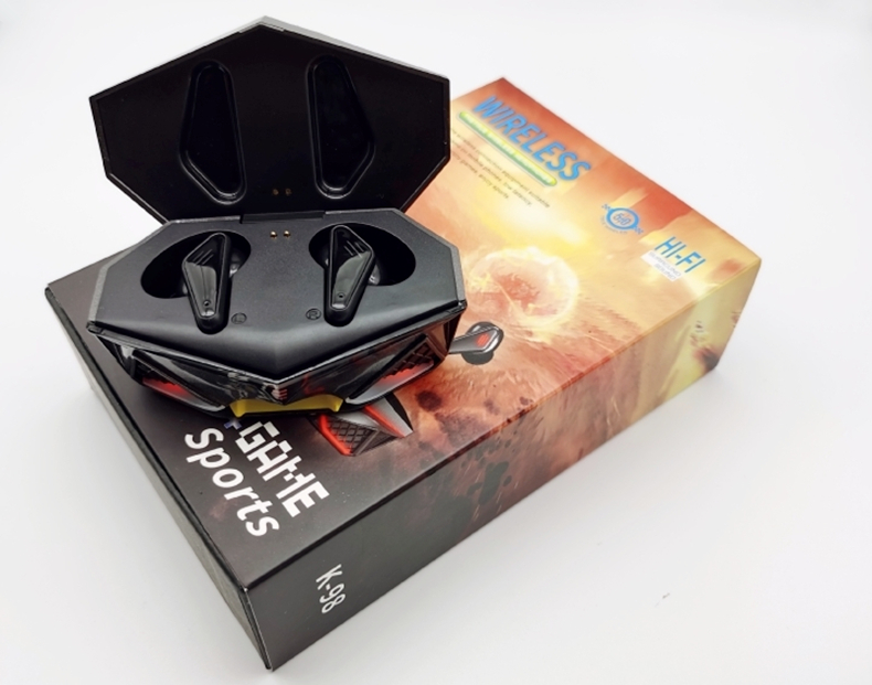 Audífonos Gamer Bluetooth K98 Touch negro