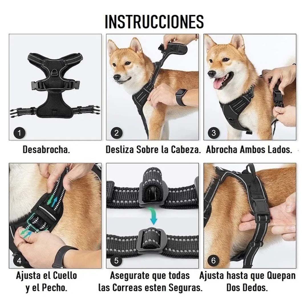 Pechera Arnés Muy Resistente Para Perro Grande