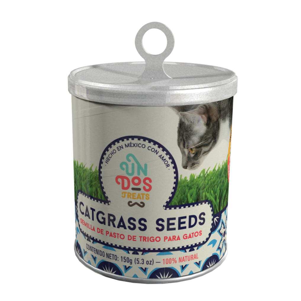 Un Dos Treats Cat Grass Seeds Pasto De Trigo Para Gatos