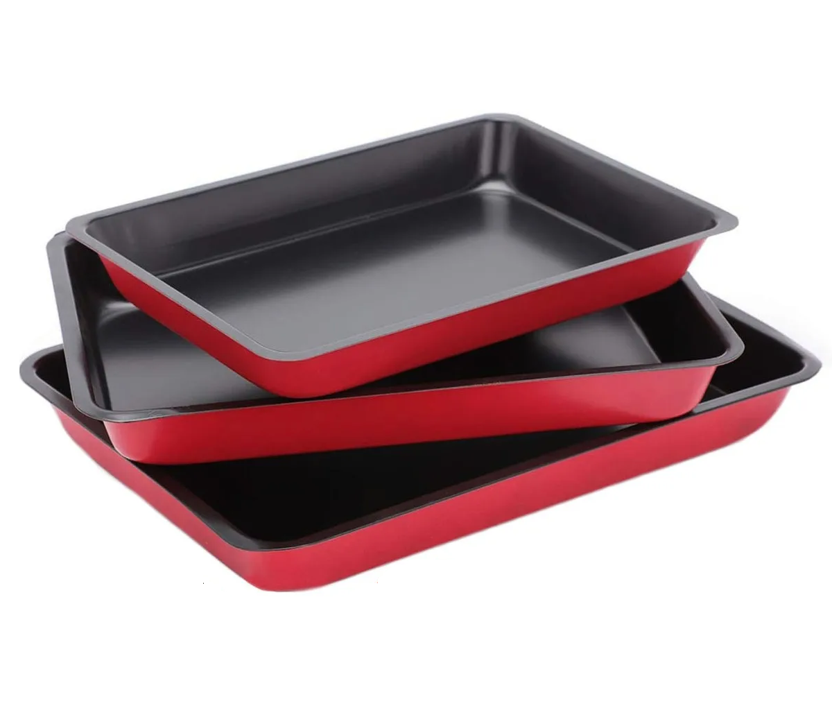 Set Charolas Hornear Galletas Pan Cocina Acero Inoxidable