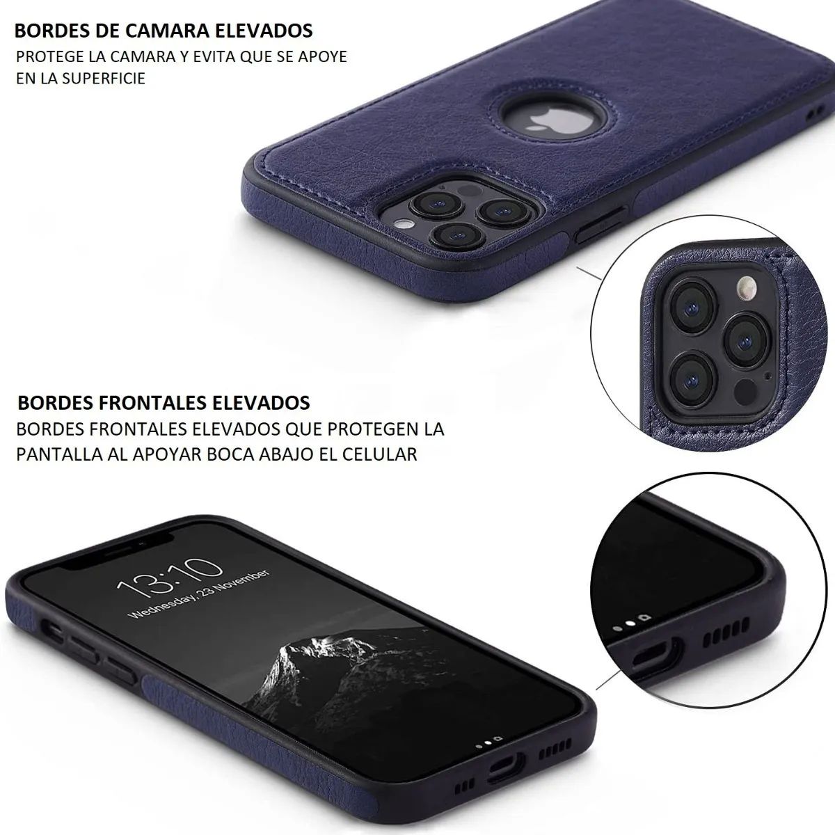FUNDA ELEGANTE DE  PIEL PARA IPHONE  11 PRO