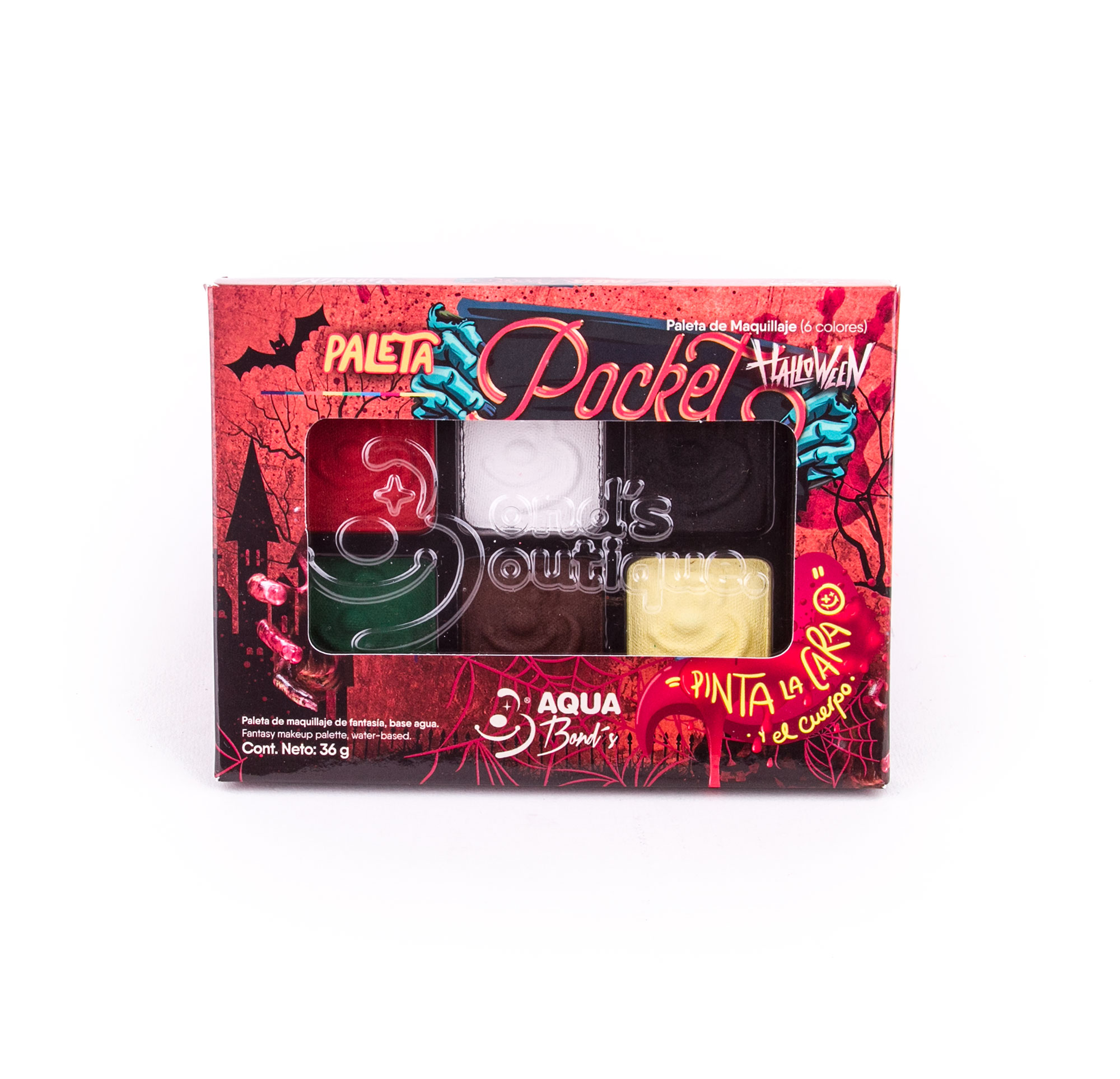 Paleta de maquillaje Pocket Mate Halloween by Aqua Bond´s
