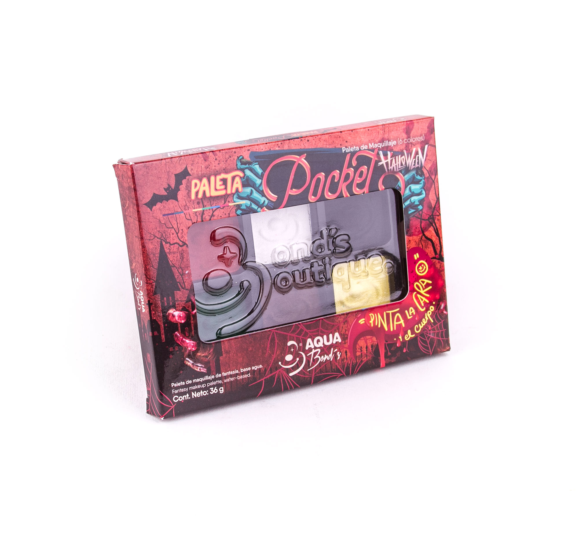 Paleta de maquillaje Pocket Mate Halloween by Aqua Bond´s