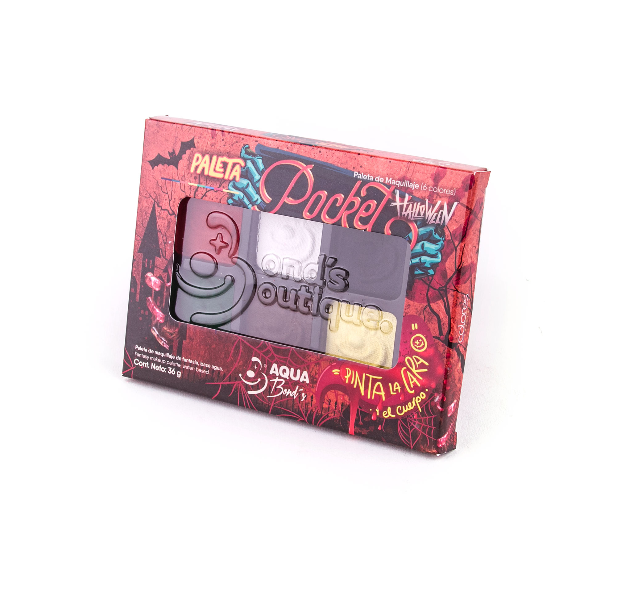 Paleta de maquillaje Pocket Mate Halloween by Aqua Bond´s