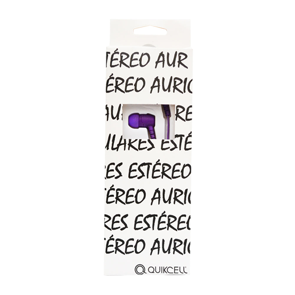 Quikcell Audífonos Handsfree Morado