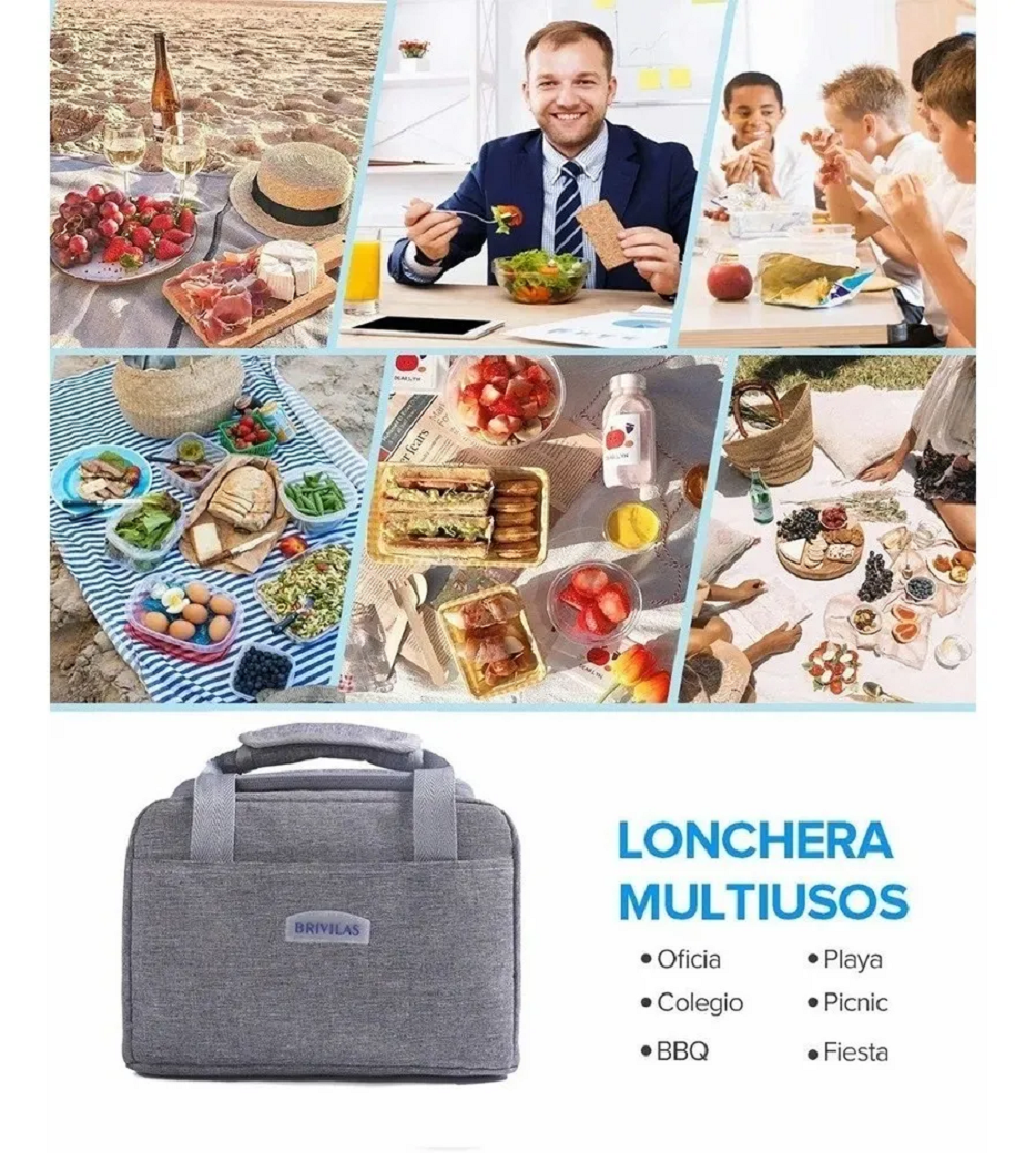 Lonchera Térmica Negra