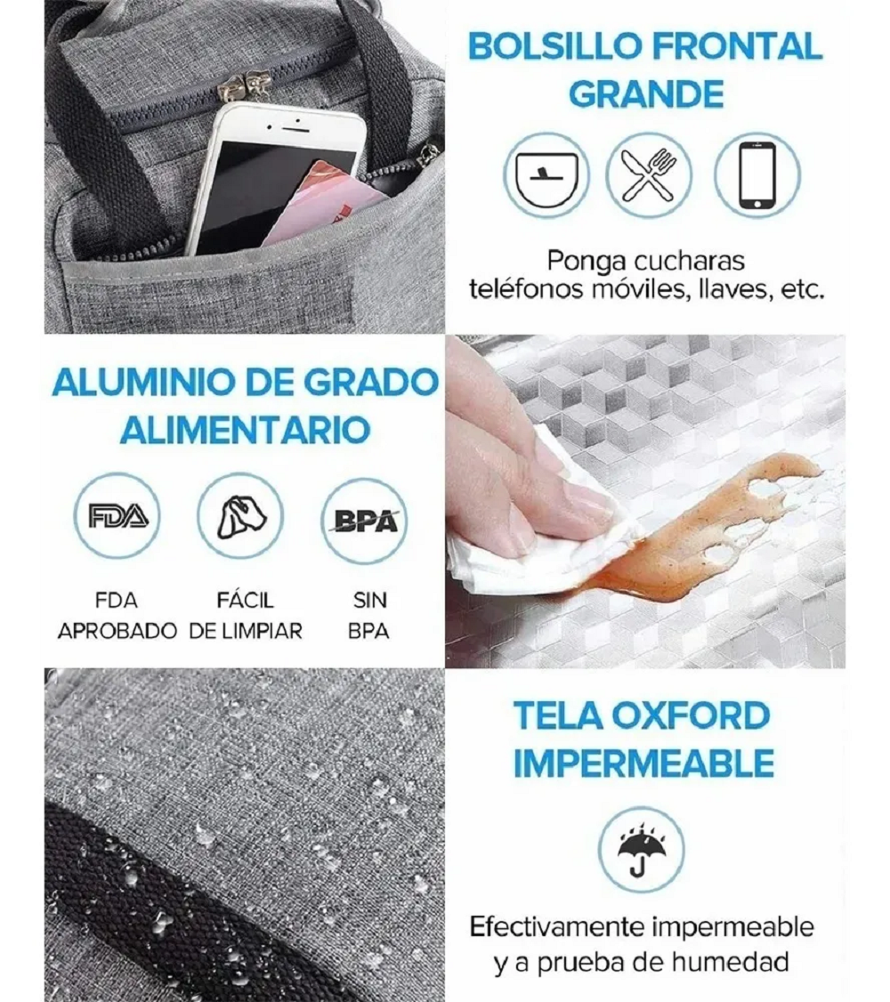 Lonchera Térmica Negra