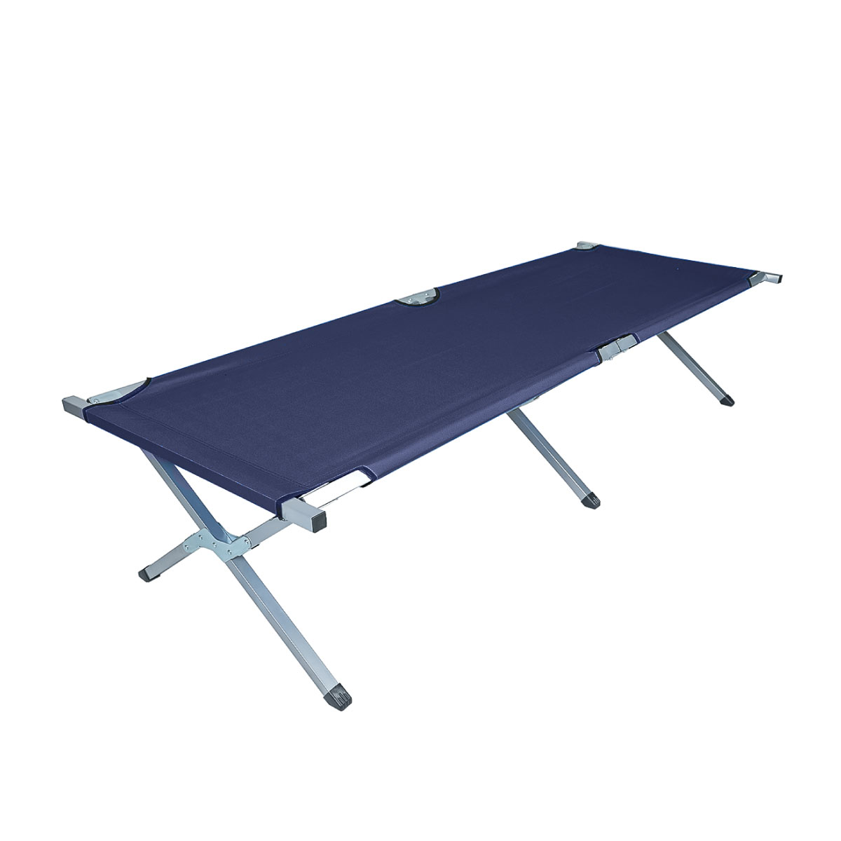 Camastro Plegable Camping, Cama Para Exterior Tipo Militar Azul Marino