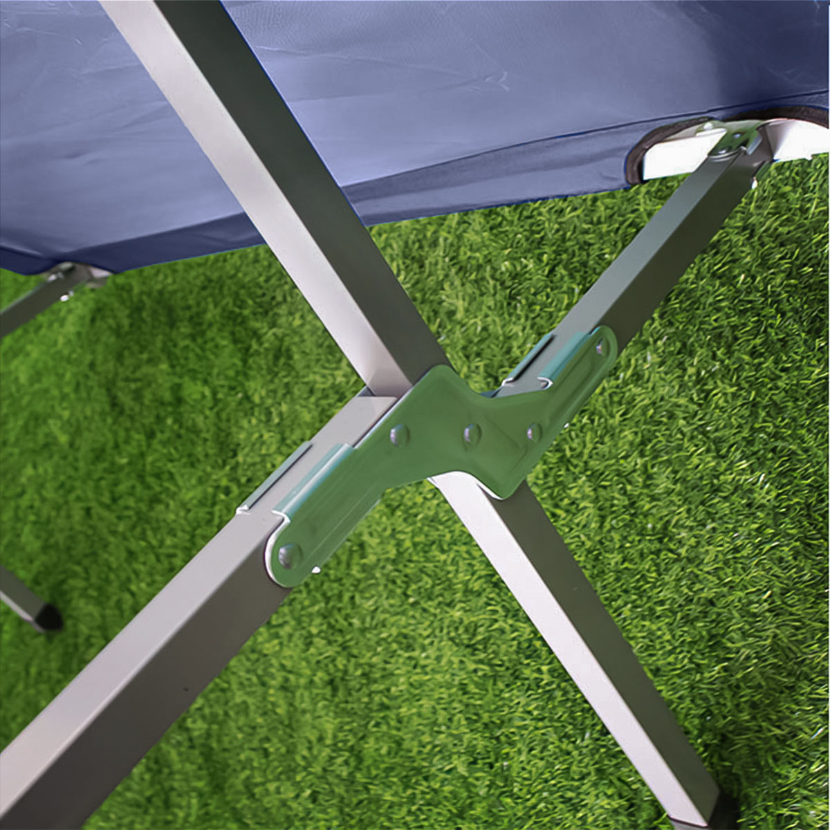 Camastro Plegable Camping, Cama Para Exterior Tipo Militar Azul Marino