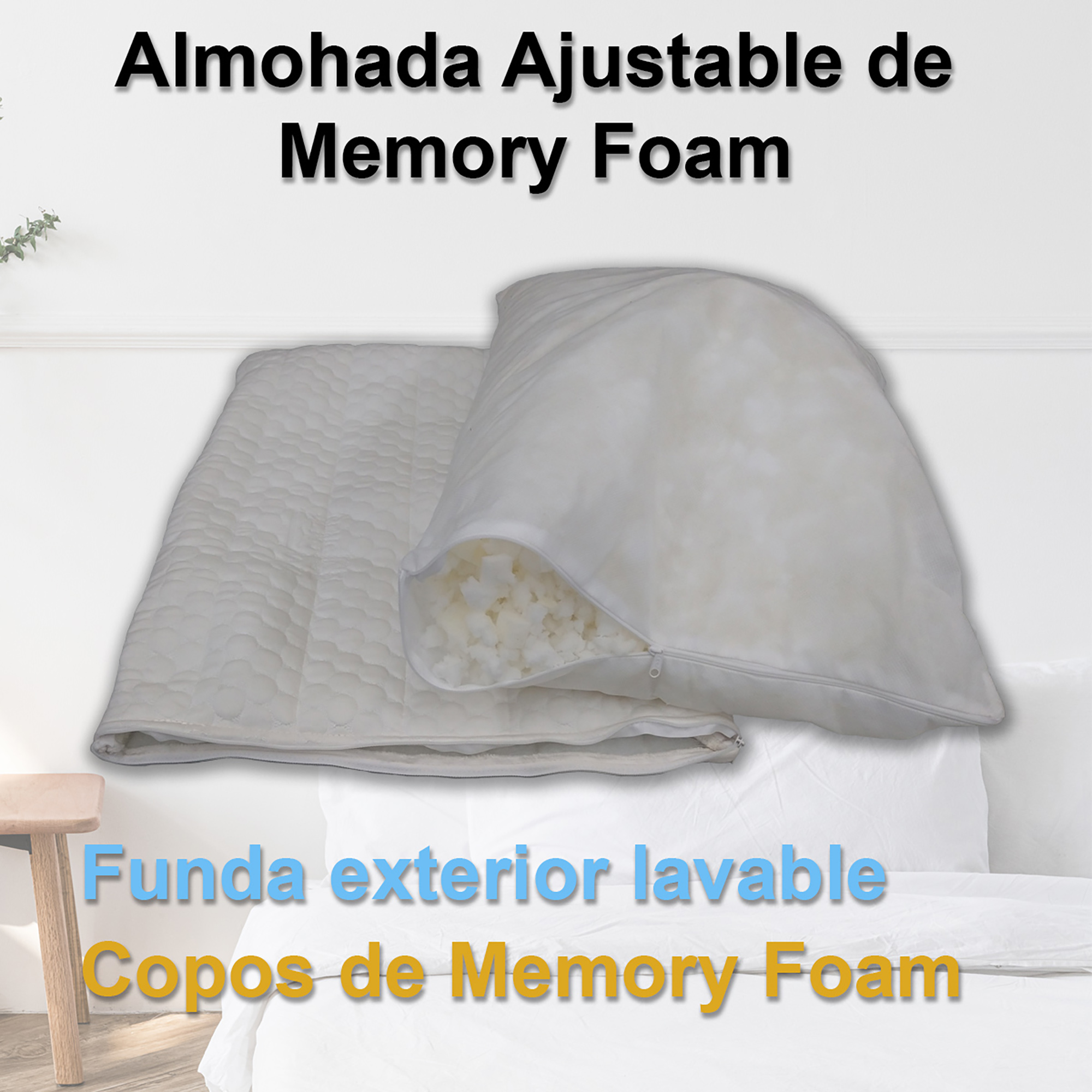 Almohada Ajustable Nubed de Memory Foam