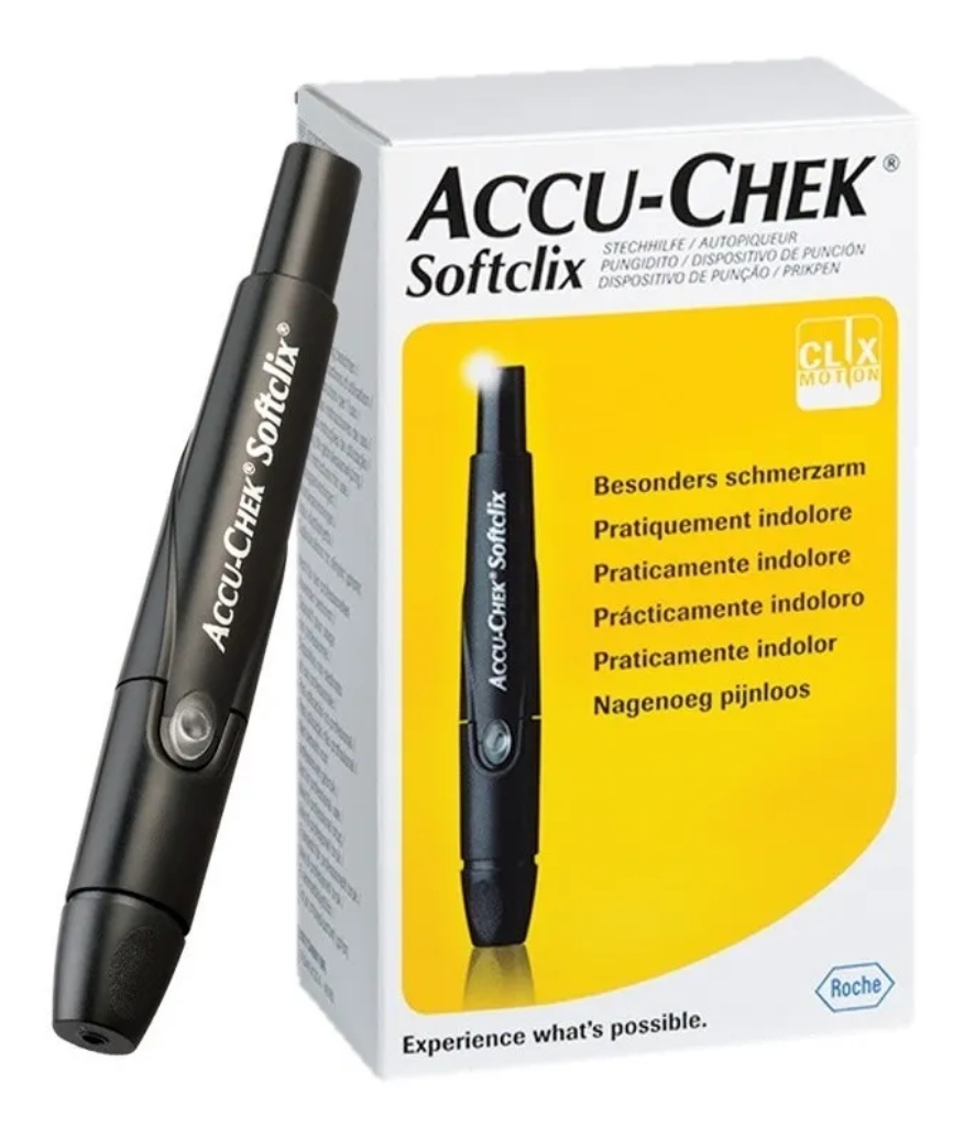 Kit Pluma Disparadora Lancetas Softclix Punción 25 Lancetas