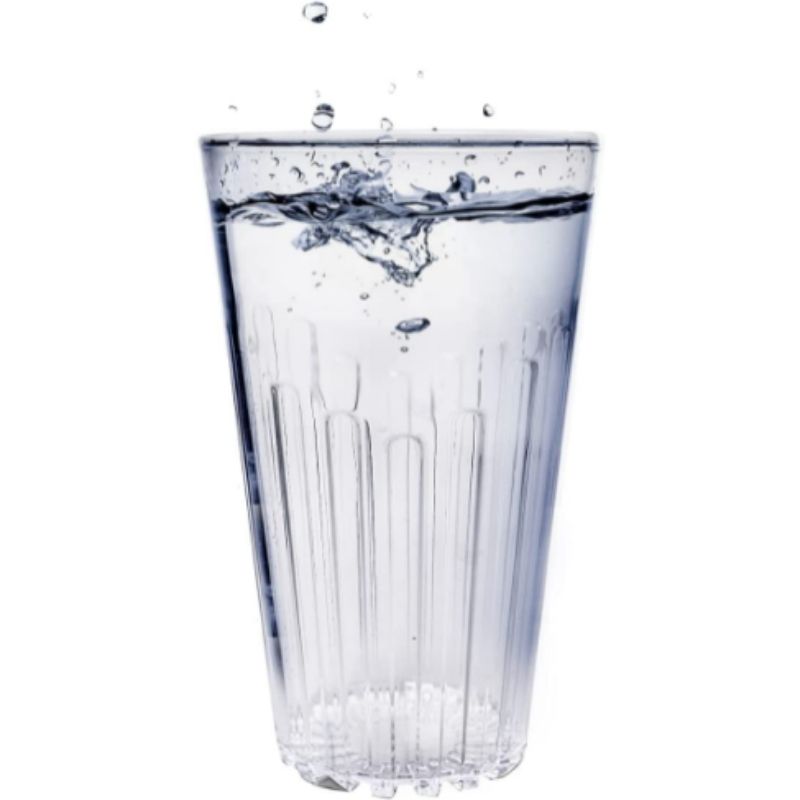 Top Choice 2415-3357 Juego 12 Vasos De Plástico Acrílico Duro Económicos 580 mililitros, Transparentes