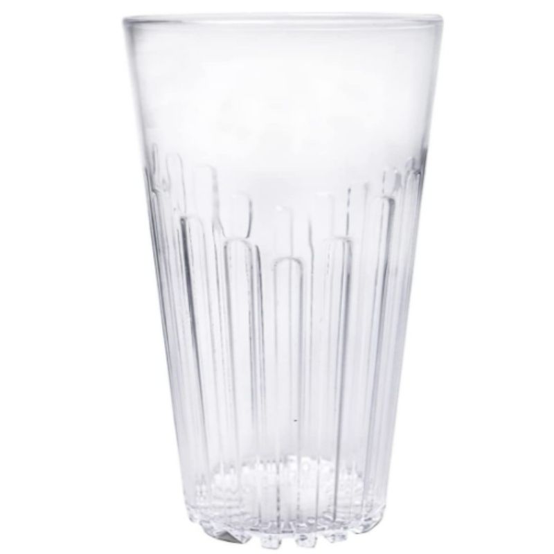 Top Choice 2415-3357 Juego 12 Vasos De Plástico Acrílico Duro Económicos 580 mililitros, Transparentes
