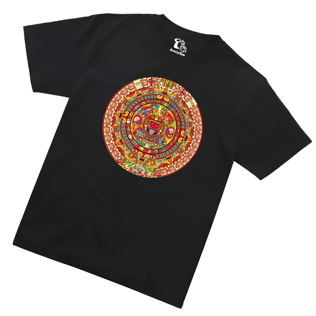 AxoloTee Playera Caballero - Calendario Azteca