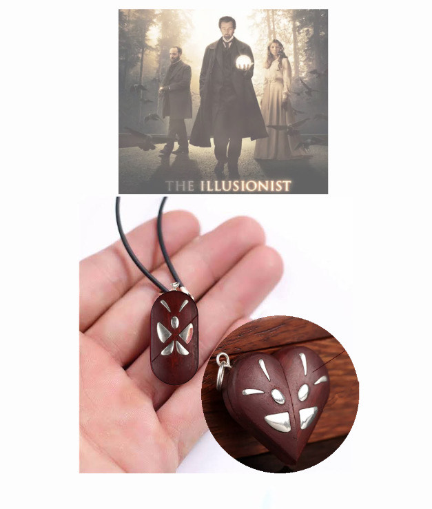 Collar Dije El ilusionista Incrustaciones De Plata