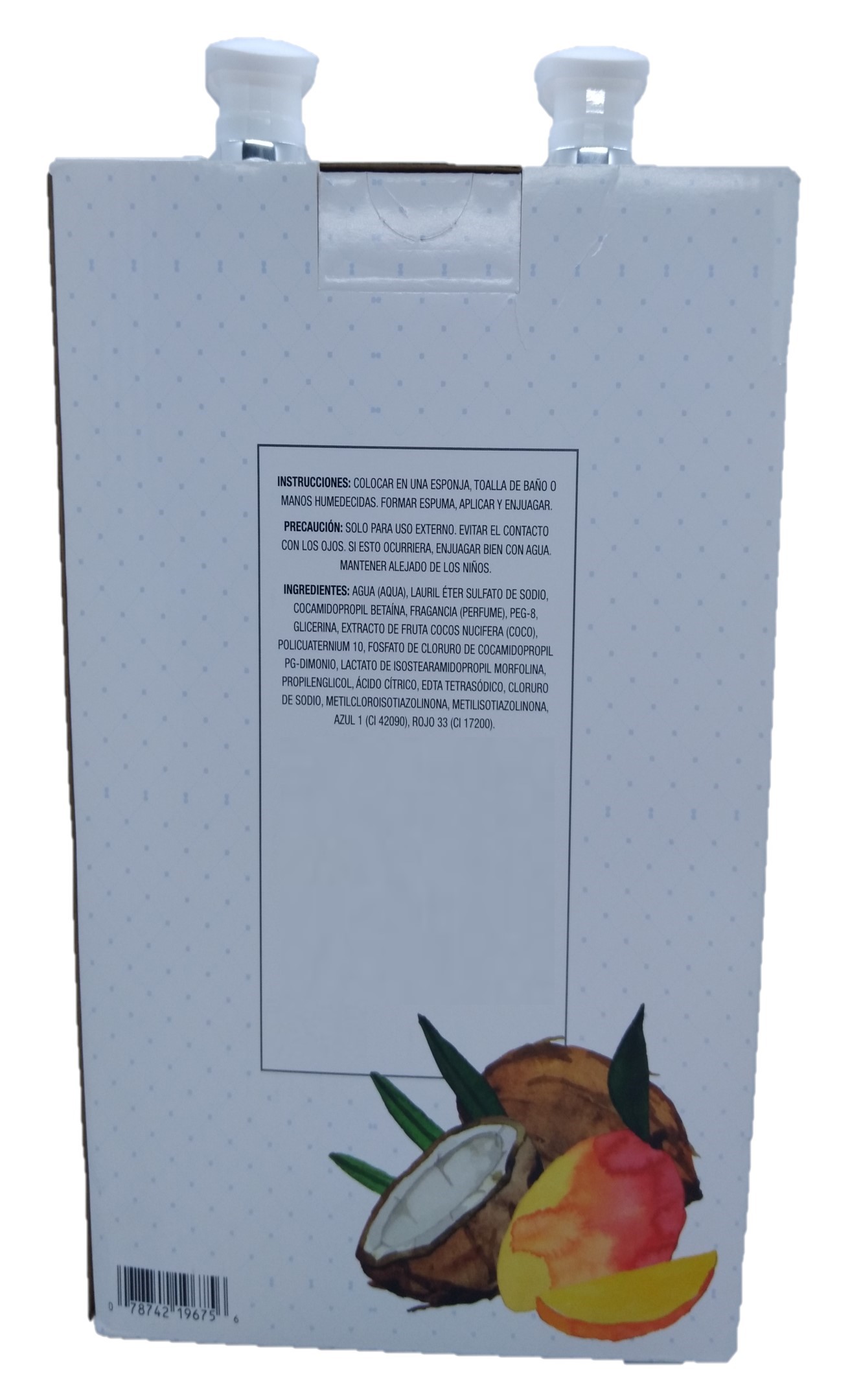 Jabón Corporal Members Mark Coco Mango Body Wash 2 Pzs De 1l