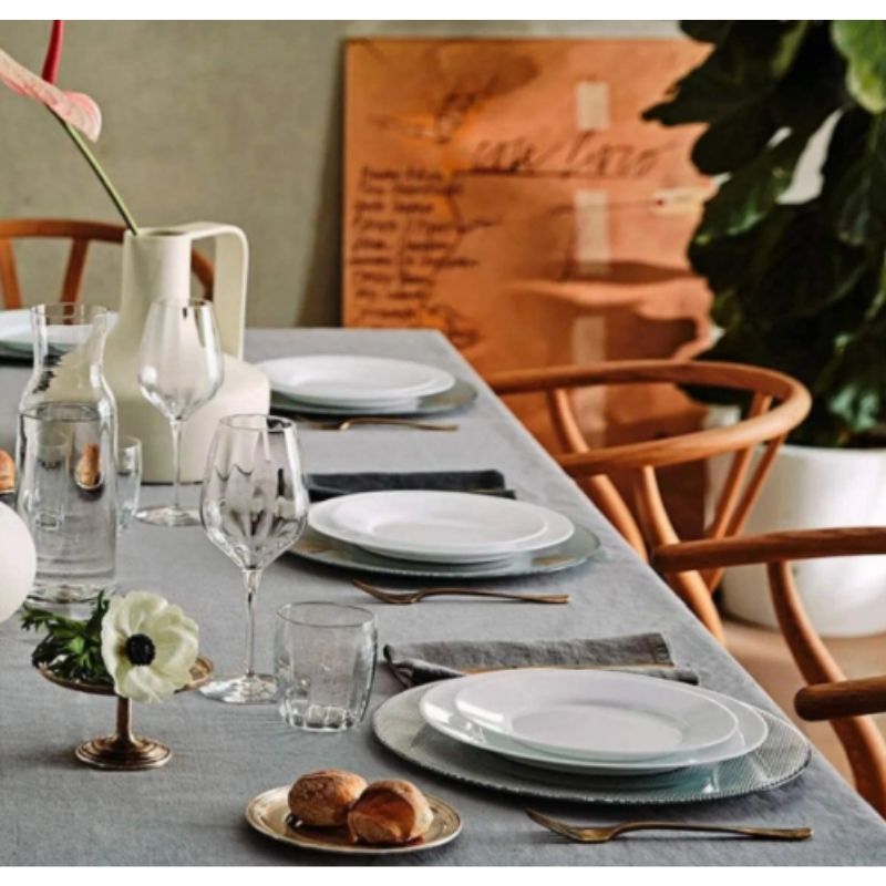 Bormioli Rocco 1522-1309/1310 Vajilla blanca para 4 personas Moderna Opal Resistente