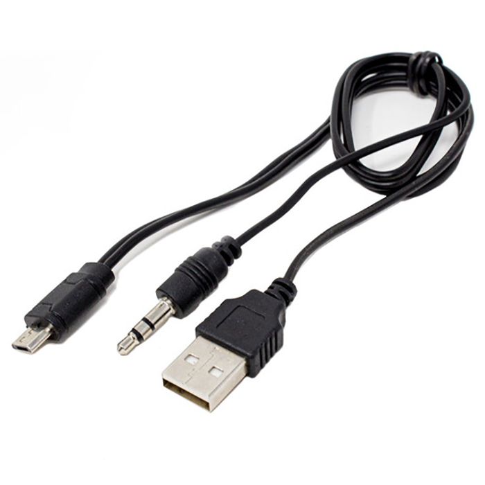 Cable micro USB V8 con auxiliar 3.5mm