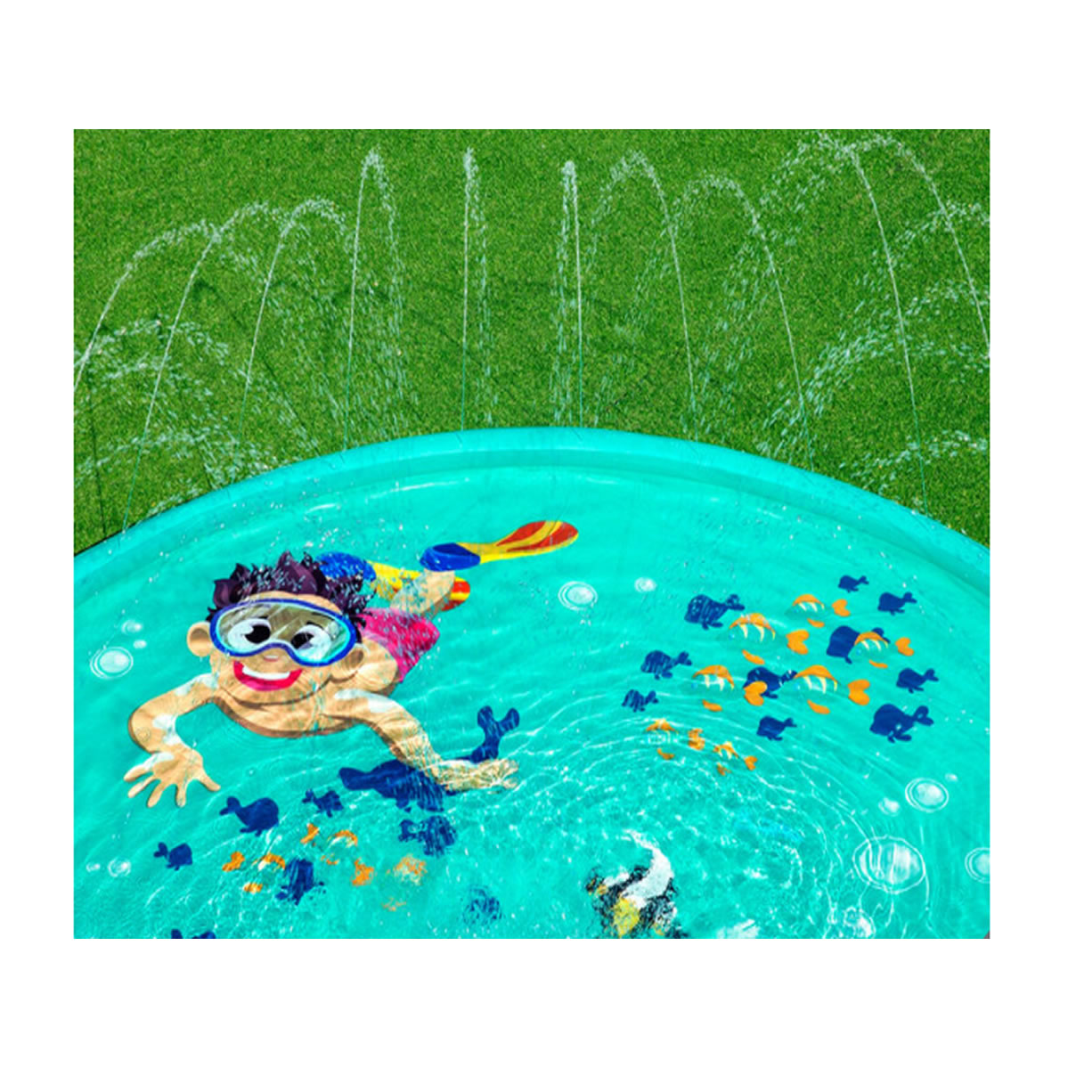 Mini Alberca con Aspersor de Agua Aventura Bajo El Agua H2OGO 