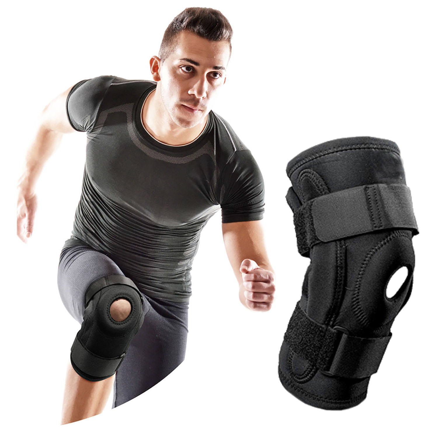 Rodillera Mecánica Abierta con Soportes Laterales