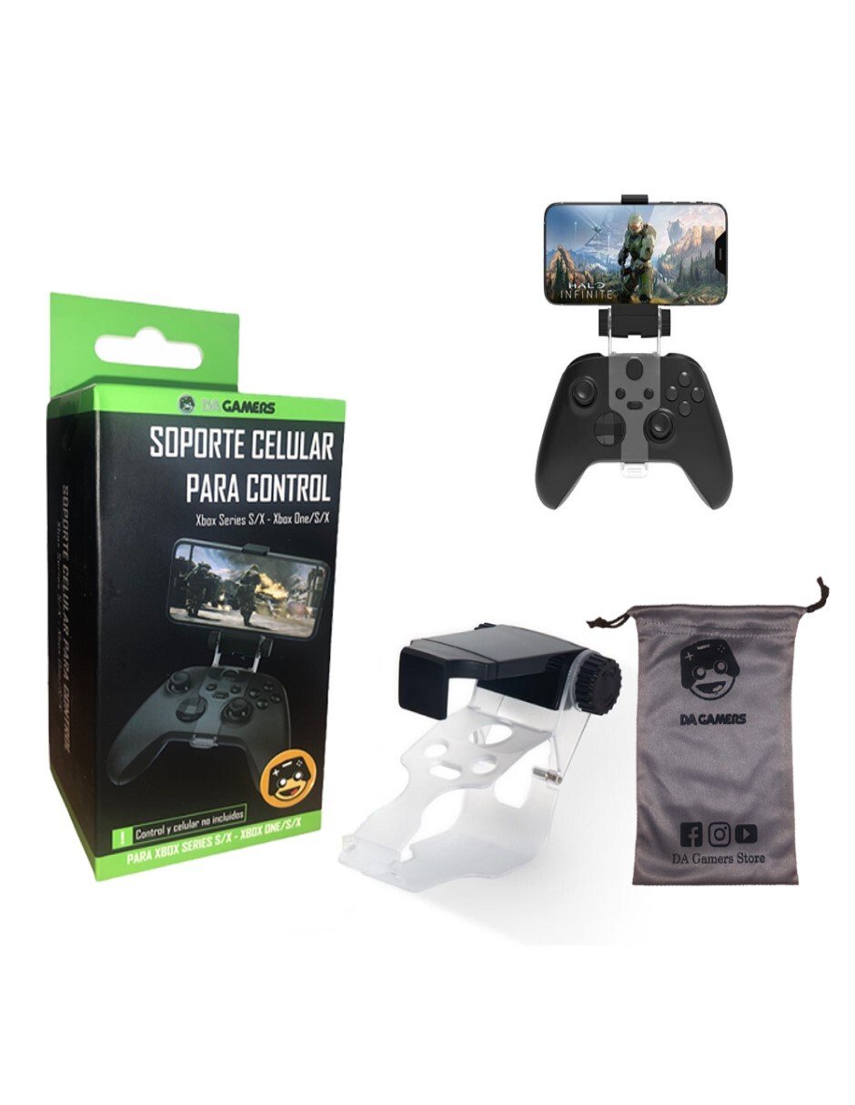 Soporte Celular DA Gamers Para Control Xbox One S X Series Clip Holder  Clamp Negro