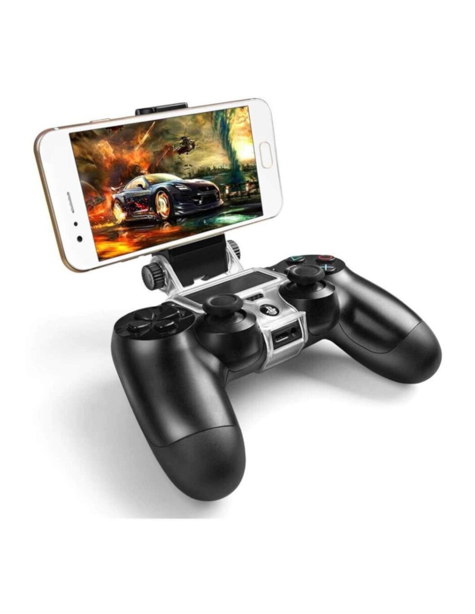Soporte Celular DA Gamers Para Control PS4 DualShock 4 Clip Holder Clamp Negro