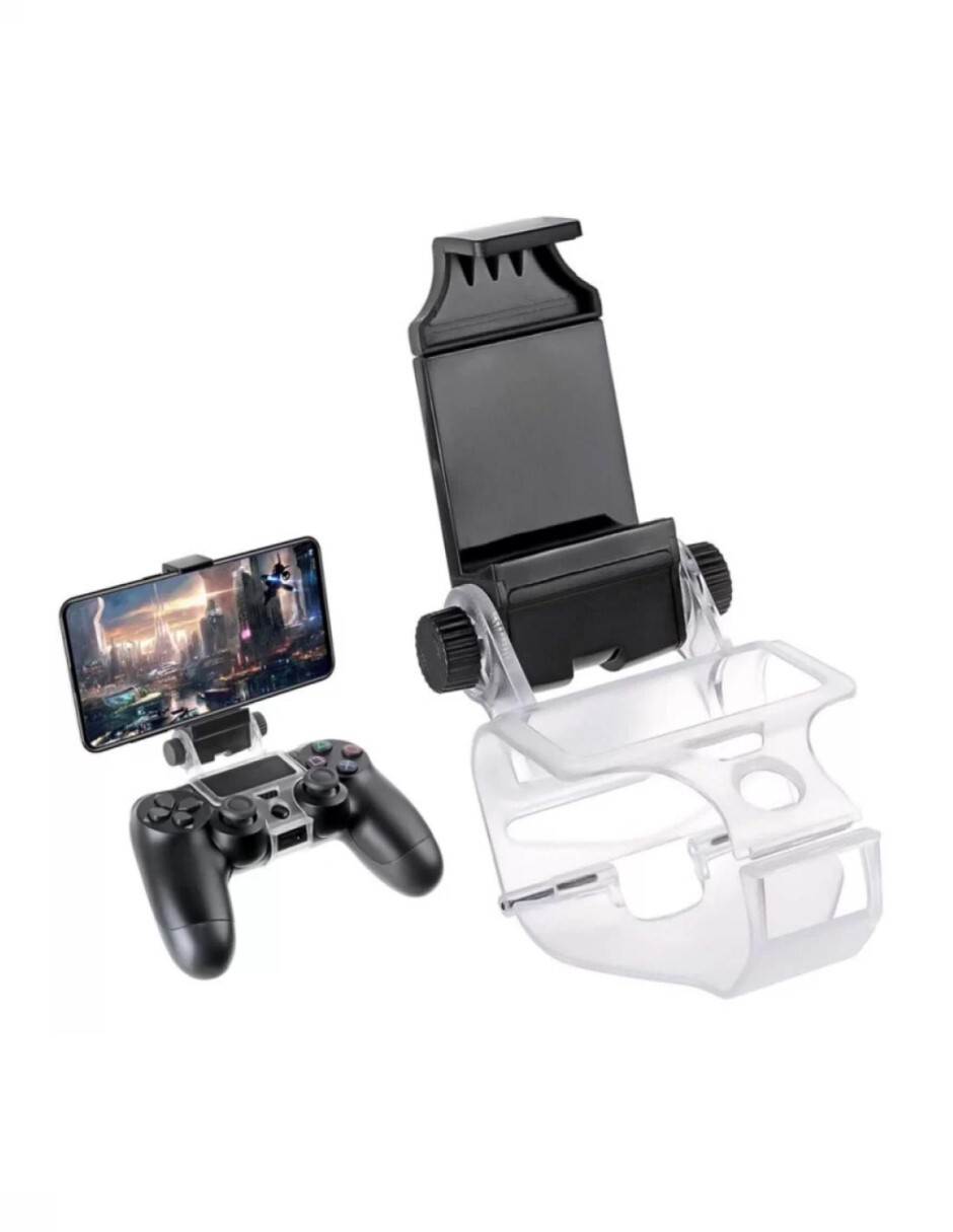 Soporte Celular DA Gamers Para Control PS4 DualShock 4 Clip Holder Clamp Negro