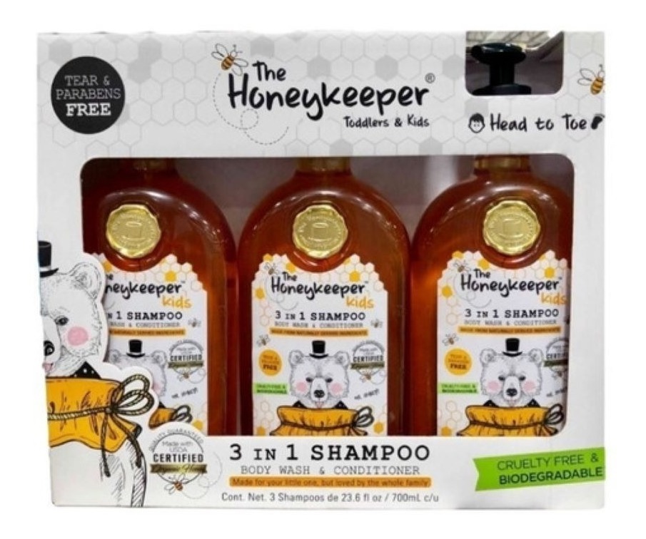 Kit de Baño Para Bebe HoneyKeeper 500966 3 en 1 -Amarillo