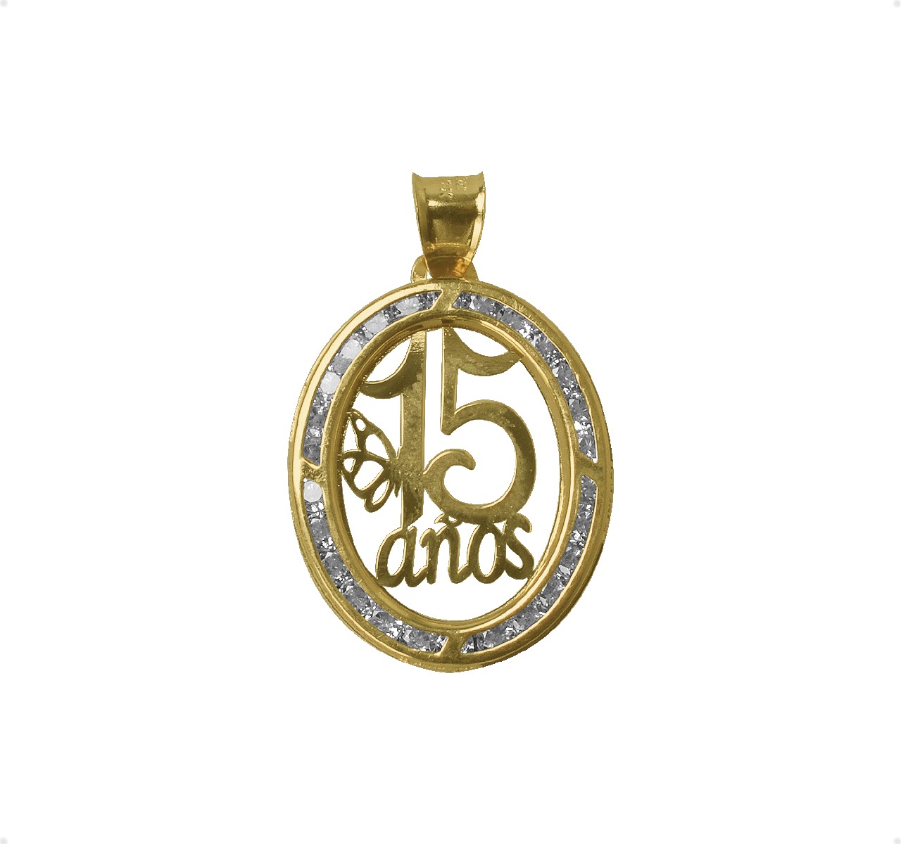 Medalla 15 Años VAROURO Oro Oval 10k + Cadena De Regalo