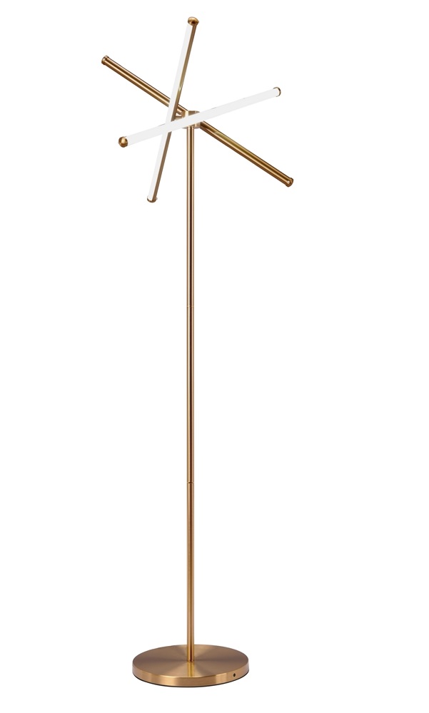 Lampara de Piso Garza Dorado - Kessa