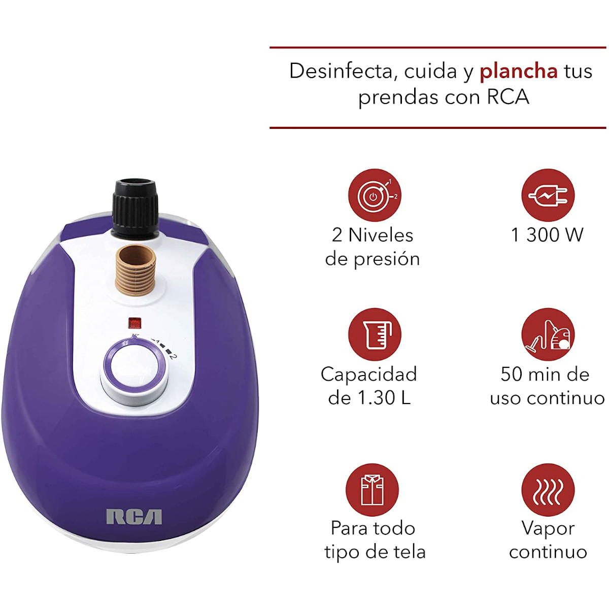 Plancha Vertical de Vapor RC-928 – RCA