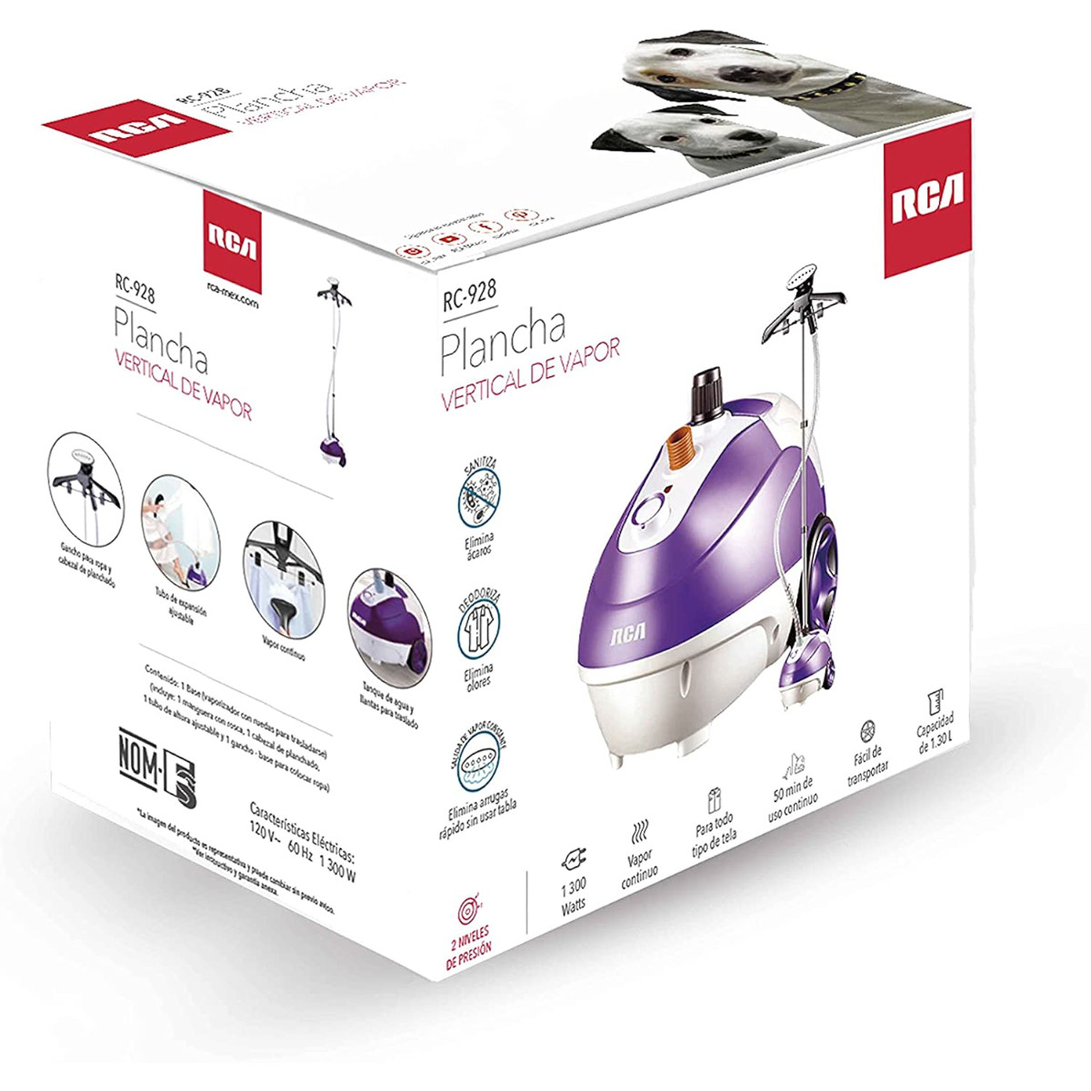 Plancha Vapor Vertical Soporte RCA RC-928 Vaporizador Tela.