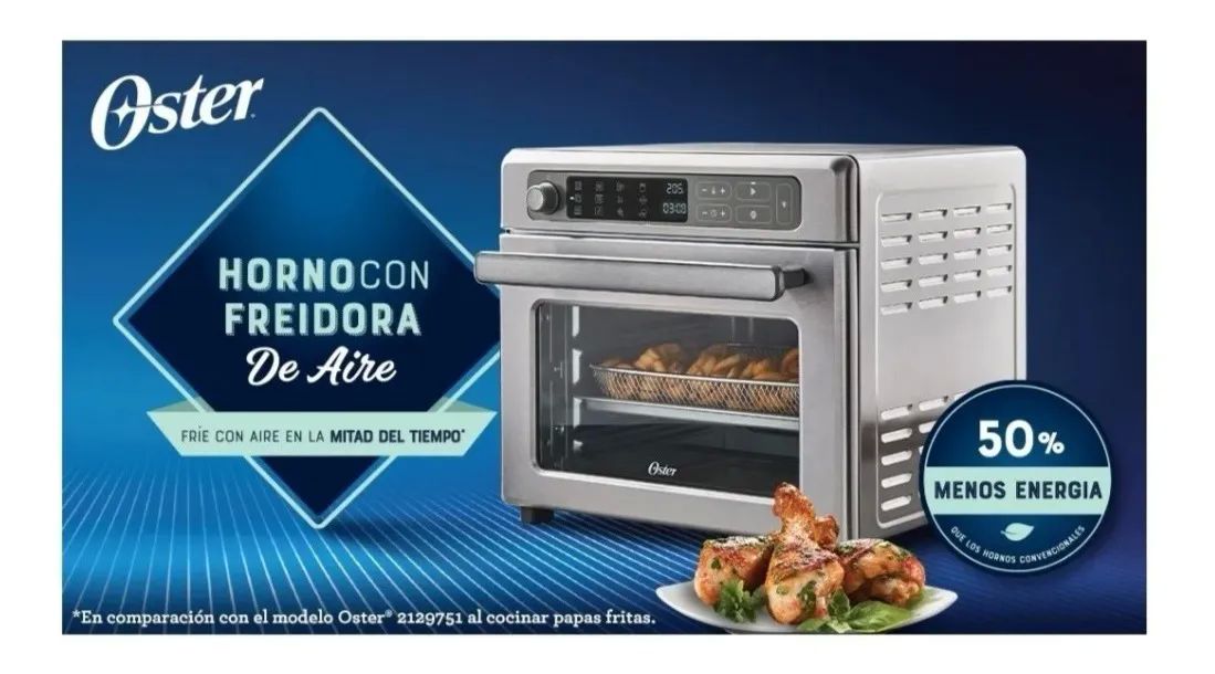 OSTER HORNO DE FREIDORA DE AIRE DIGITAL 22 LITROS CON RAPID CRIST