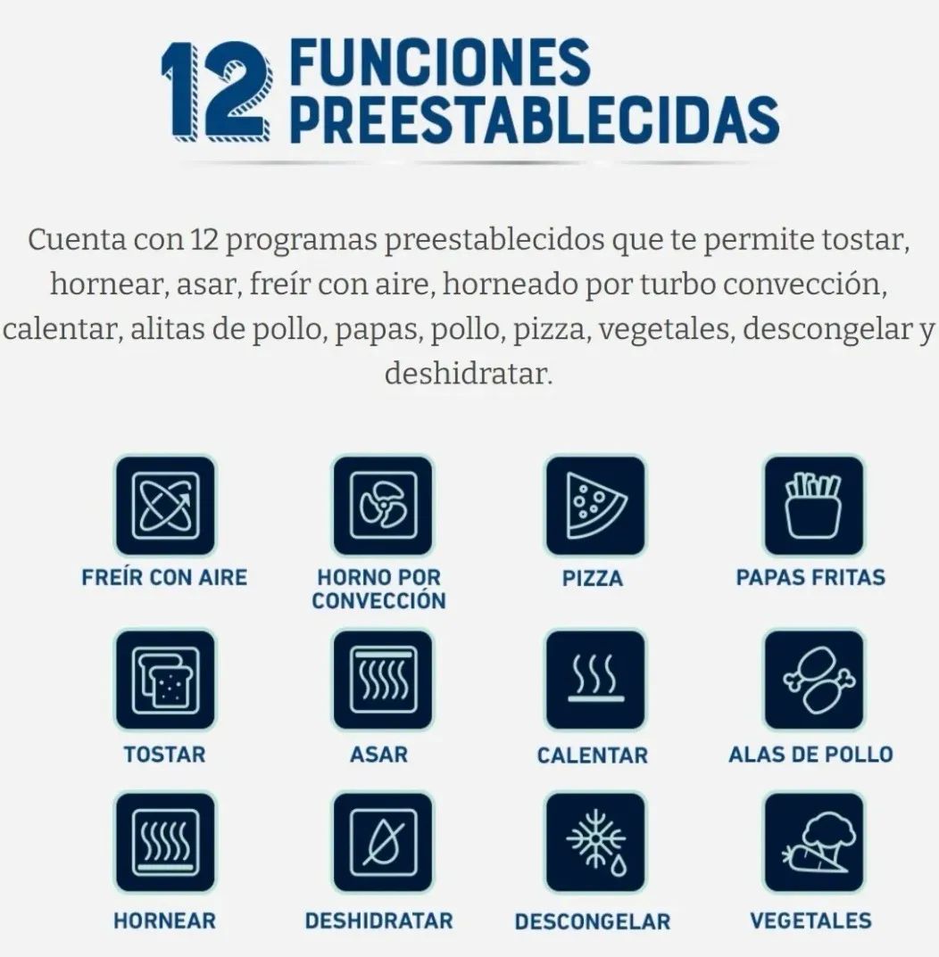 OSTER HORNO DE FREIDORA DE AIRE DIGITAL 22 LITROS CON RAPID CRIST