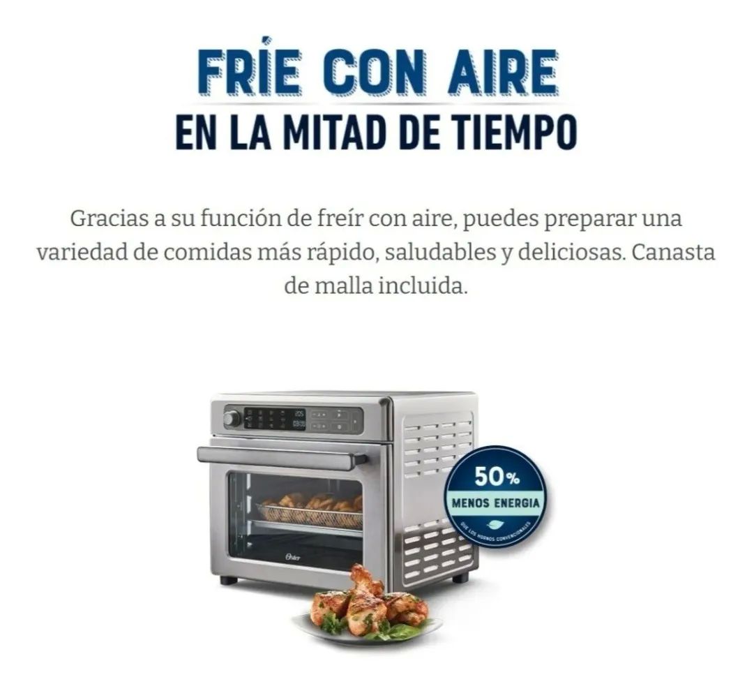 OSTER HORNO DE FREIDORA DE AIRE DIGITAL 22 LITROS CON RAPID CRIST
