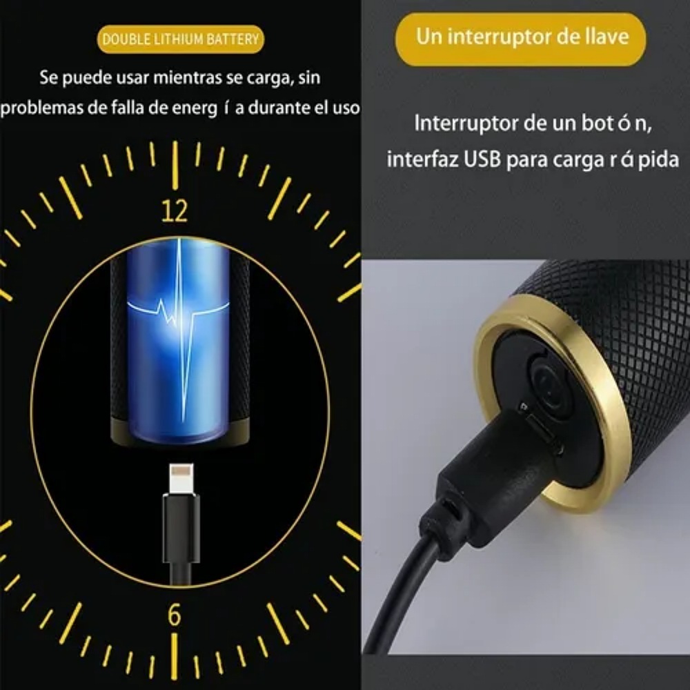 Cortapelo T9 Eléctrica Profesional Sin Cable Recargable