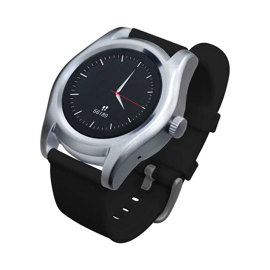GHIA SMART WATCH CYGNUS /1.1 TOUCH/ HEART RATE/ BT/ SENSOR G/ SIM CARD 2G/GAC-145 NEGRO/PLATA