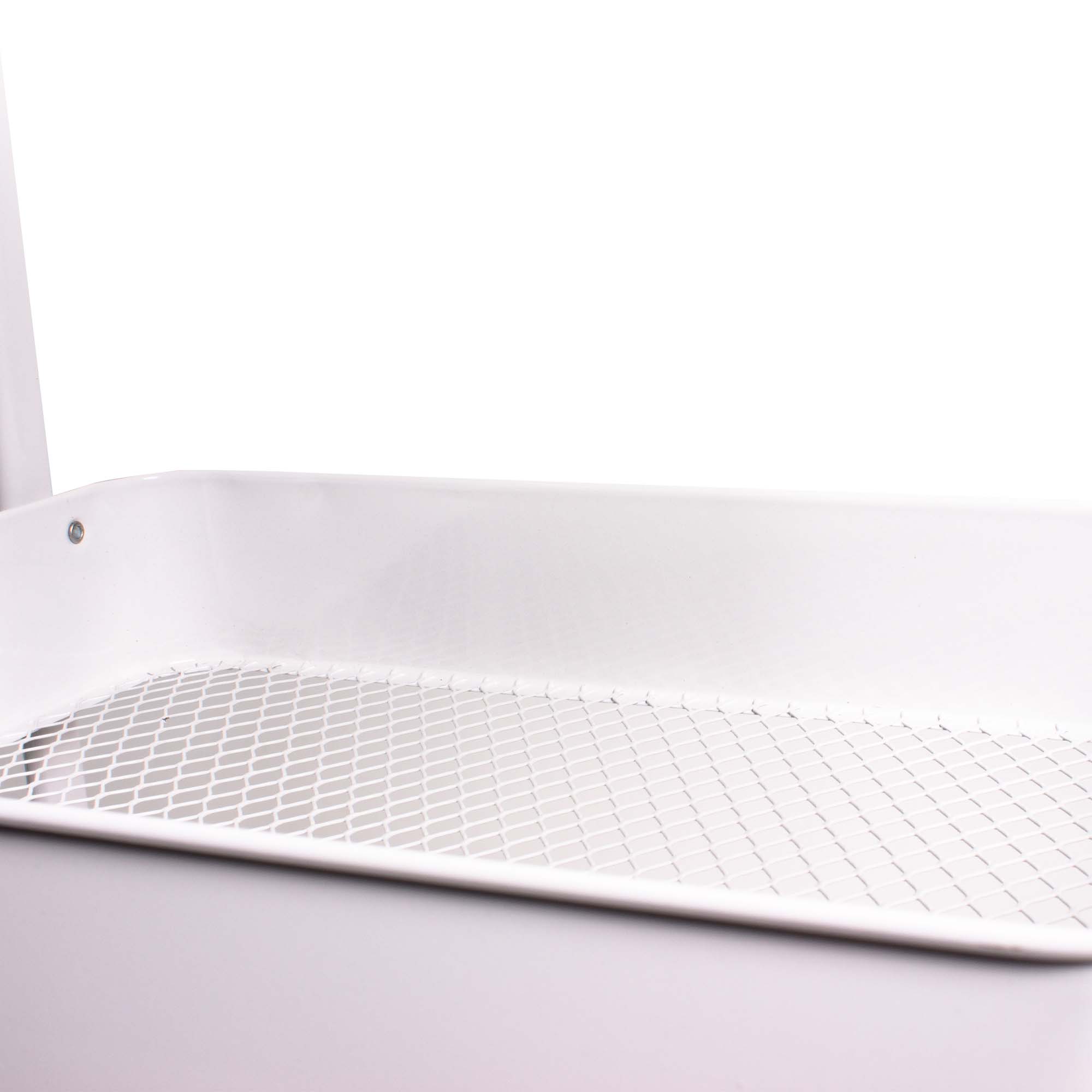 Carrito Organizador Multiusos Movible 3 Niveles Metálico BLANCO.