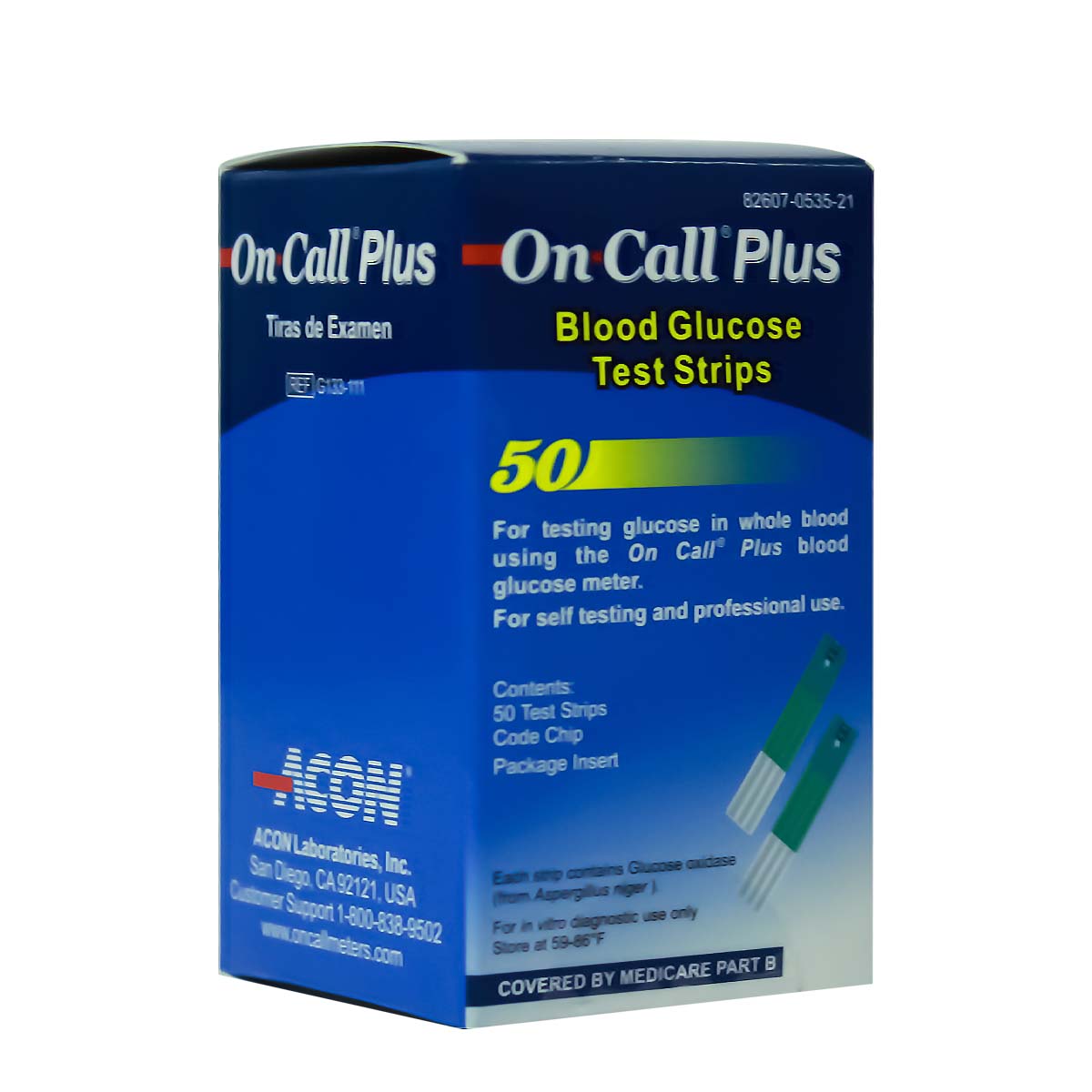 Kit Medidor de glucosa + 50 Tiras reactivas On Call Plus