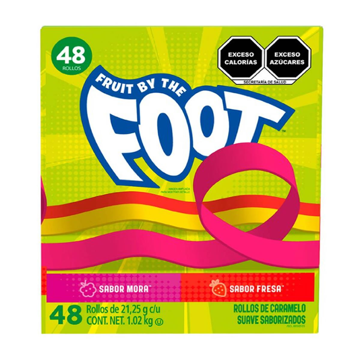 Rollos de Caramelo Suave Saborizados 48 pz Fruit by the Foot 