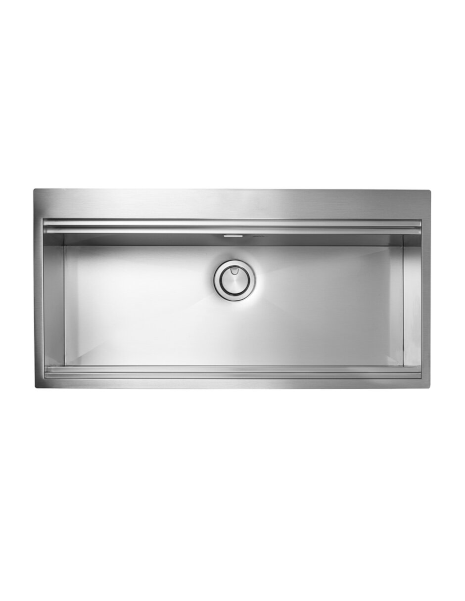 FREGADERO SUPERIOR EMPOTRAR 1 TINA ACERO INOX.