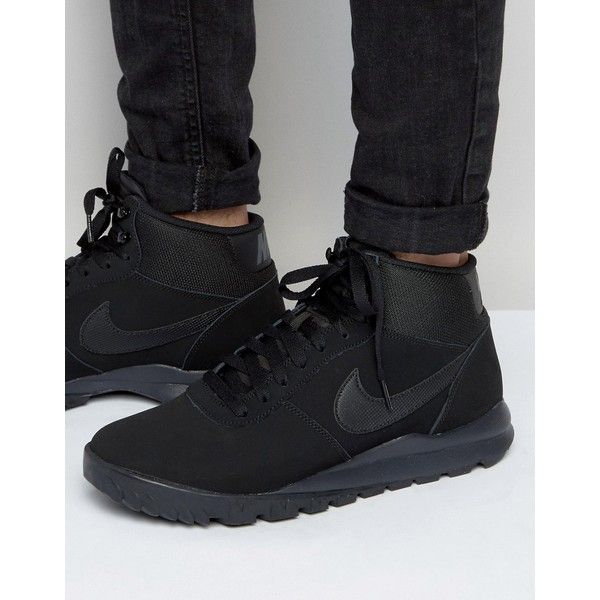 TENIS CASUAL NIKE HOODLAND SUEDE NEGRO-HOMBRE 654888 090 100% ORIGINAL