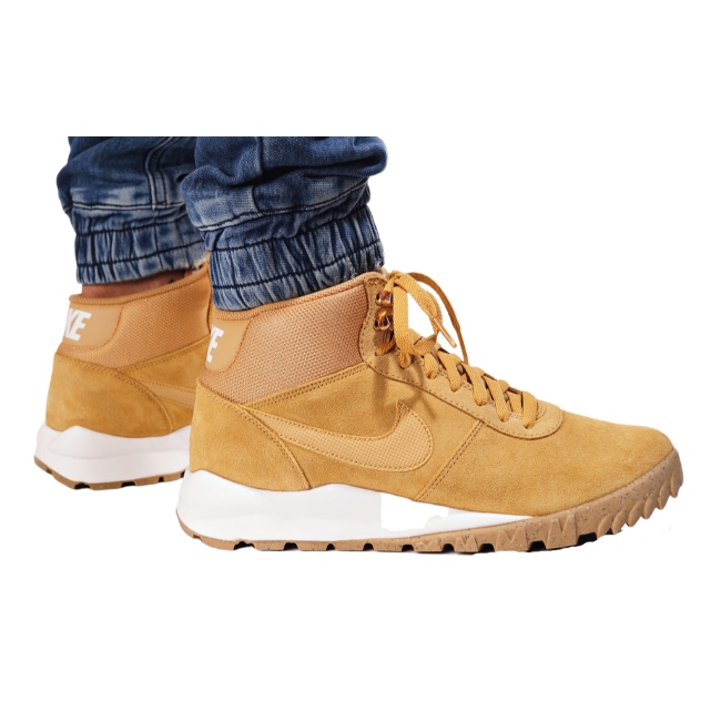 TENIS CASUAL NIKE HOODLAND SUEDE MOSTAZA-HOMBRE 654888 727 100% ORIGINAL